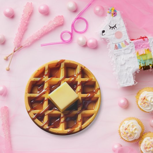Wafelillustratie Papieren Bordje (Feest)
