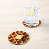 Wafelillustratie Ronde Kartonnen Onderzetter (Insitu)