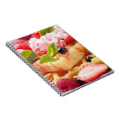Wafelkoek met verse besvruchten notitieboek (Rechterzijde)