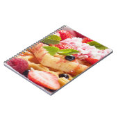 Wafelkoek met verse besvruchten notitieboek (Linkerzijde)