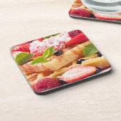 Wafelkoek met verse besvruchten onderzetter (Linkerzijde)