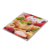 Wafelkoek met verse besvruchten tegeltje (Zijkant)