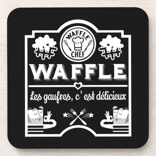 wafelkok bier onderzetter (Voorkant)