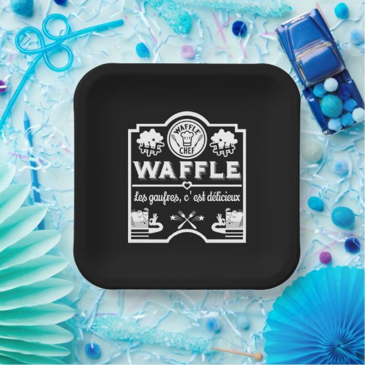wafelkok papieren bordje (Feest)