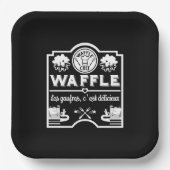wafelkok papieren bordje (Voorkant)