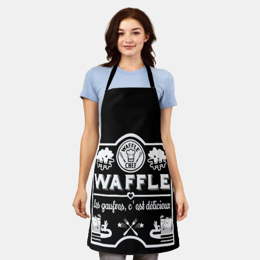 wafelkok schort (Gedragen)