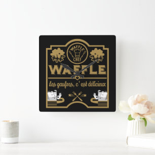 wafelkok vierkante klok