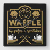 wafelkok vierkante klok (Voorkant)