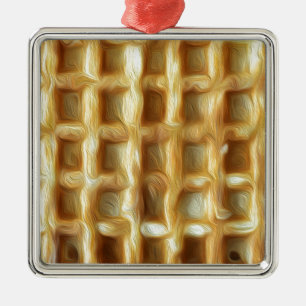Wafelolieverf, effect metalen ornament