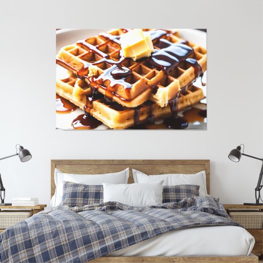 Wafels Canvas Afdruk (Insitu (Slaapkamer))