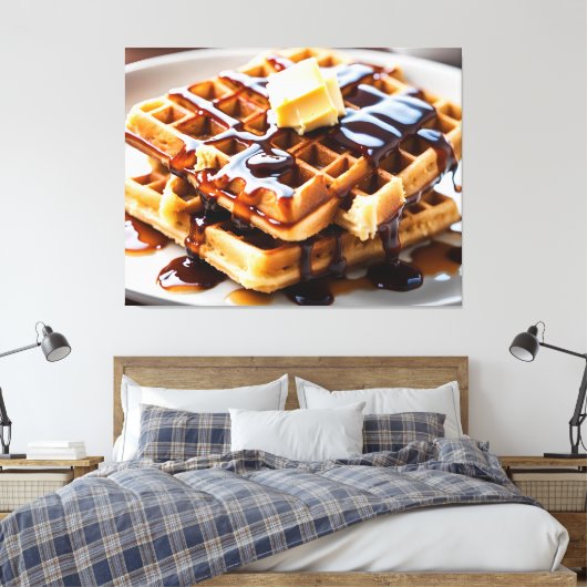 Wafels Canvas Afdruk (Insitu (Slaapkamer))