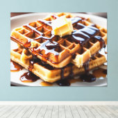 Wafels Canvas Afdruk (Insitu (Houten vloer))