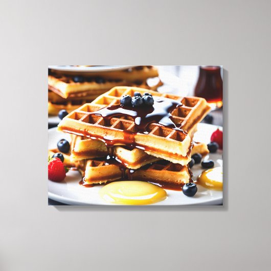 Wafels Canvas Afdruk (Voorkant)