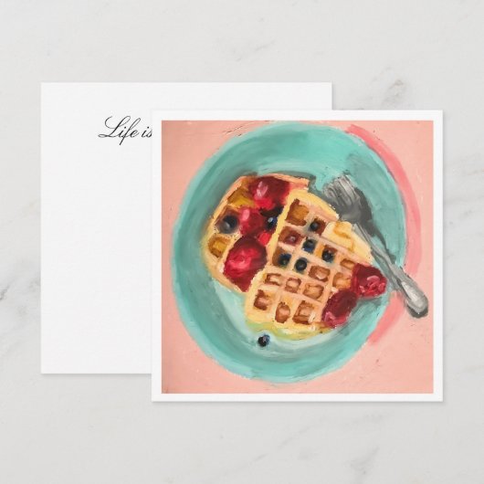 Wafels en Bessen (Voorkant / Achterkant)