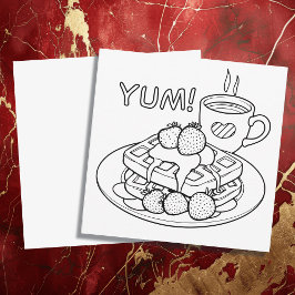 Wafels en koffie kleuren mij