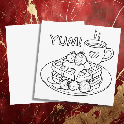 Wafels en koffie kleuren mij