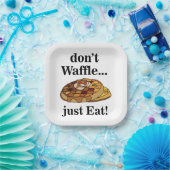 Wafels Feest Grappig Feest Papieren Bordje (Feest)