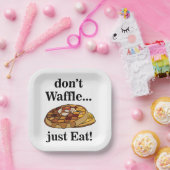 Wafels Feest Grappig Feest Papieren Bordje (Feest)