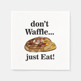 Wafels Feestelijke Grappige Feest Servet
