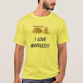 Wafels, ik hou van WAFFLES!!! T-shirt