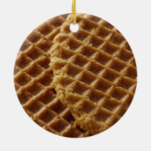 Wafels Keramisch Ornament (Achterkant)