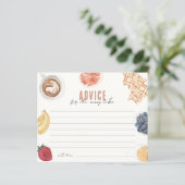 Wafels Koffievruchten Baby Brunch Advies Kaarten (Staand voorkant)
