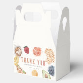 Wafels Koffievruchten Waterverf Baby Brunch Bedankdoosjes (Geopend)