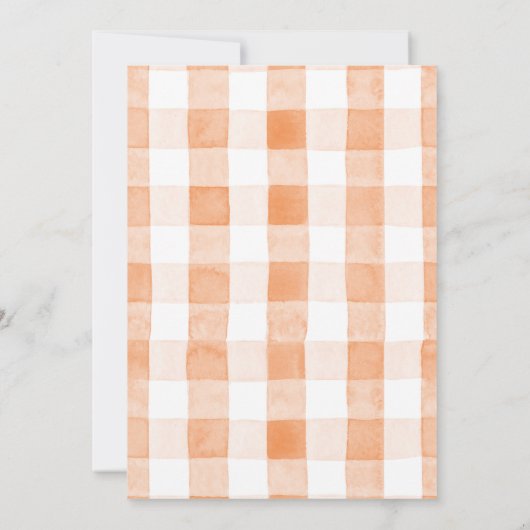 Wafels Koffievruchten Waterverf Bruidsbrunch Kaart (Achterkant)