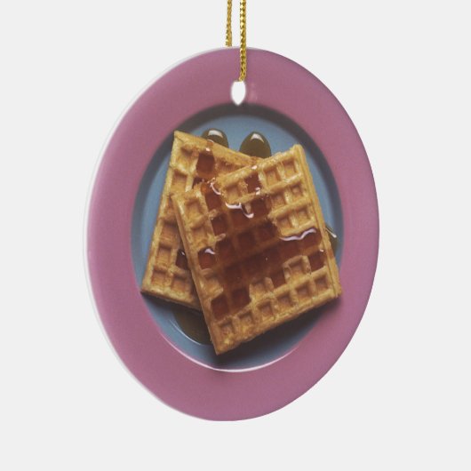 Wafels met stroop keramisch ornament (Rechts)