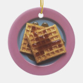 Wafels met stroop keramisch ornament (Voorkant)
