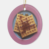 Wafels met stroop keramisch ornament (Links)