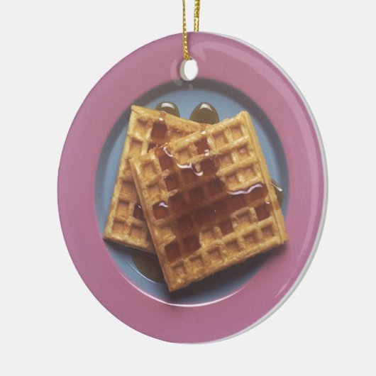 Wafels met stroop keramisch ornament (Links)