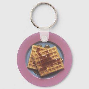 Wafels met stroop sleutelhanger