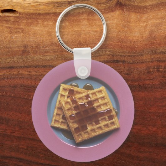 Wafels met stroop sleutelhanger (Voorkant)