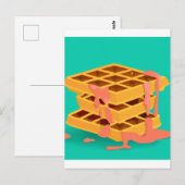 wafels > pannenkoeken briefkaart (Voorkant / Achterkant)