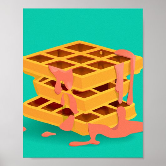 wafels > pannenkoeken poster (Voorkant)
