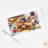 Wafels Rechthoekige Sticker (Envelop)
