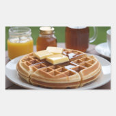 Wafels Rechthoekige Sticker (Voorkant)