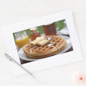 Wafels Rechthoekige Sticker (Envelop)