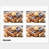 Wafels Rechthoekige Sticker (Vel)