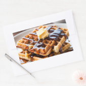 Wafels Rechthoekige Sticker (Envelop)