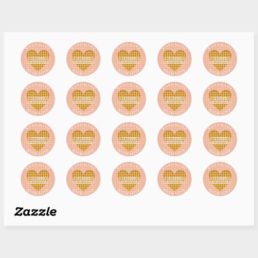Wafels Ronde Sticker (Vel)