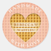 Wafels Ronde Sticker (Voorkant)