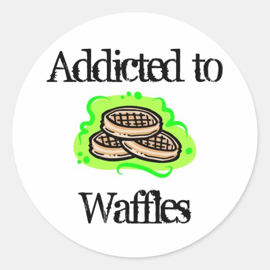 Wafels Ronde Sticker (Voorkant)