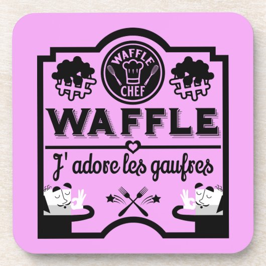 Wafels uit België Bier Onderzetter (Voorkant)