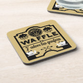 Wafels uit België Bier Onderzetter (Linkerzijde)