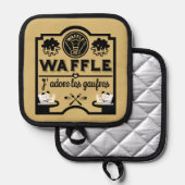 Wafels uit België Pannenlap (Voorkant / Achterkant)