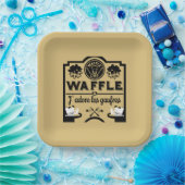 Wafels uit België Papieren Bordje (Feest)