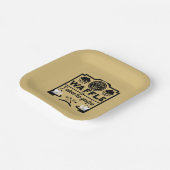 Wafels uit België Papieren Bordje (Gebogen)