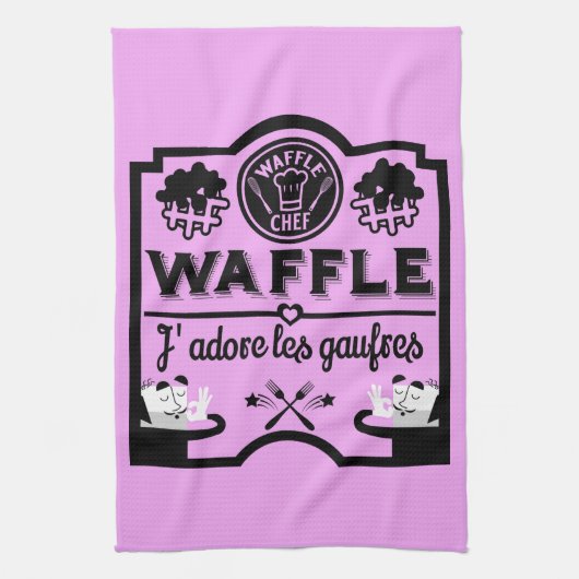Wafels uit België Theedoek (Verticaal)